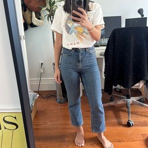 TOPSHOP PETITE CROP JEANS